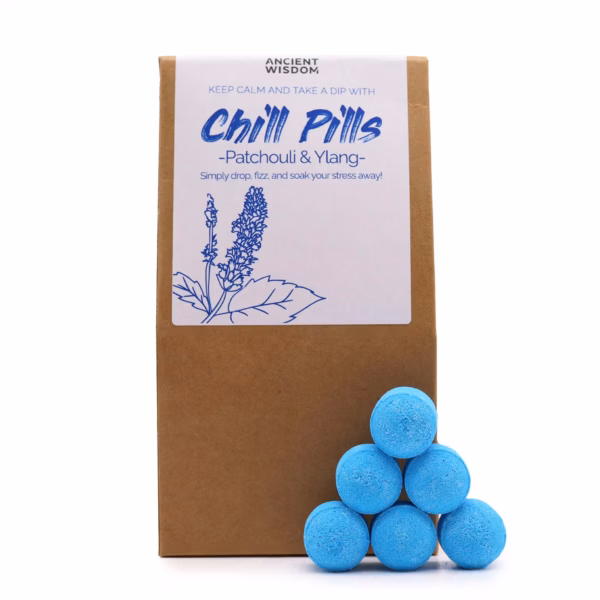 Chill Pills Badebomber Gavepakke 350g - Ylang & Patchouli