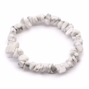 Armband - Chipstone Weißer Jaspis