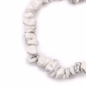 Armband - Chipstone Weißer Jaspis