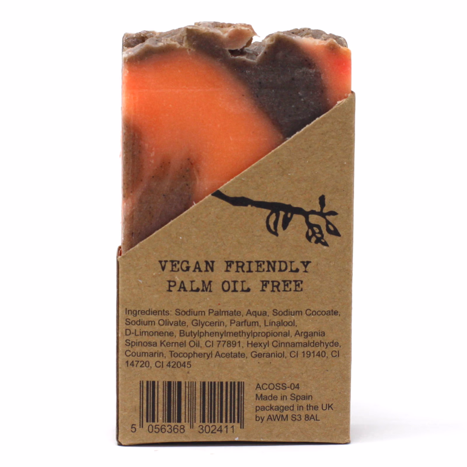 Kanel + Appelsin Ren Olivensåpe - 120g 2 Kanel + Appelsin Ren Olivensåpe - 120G