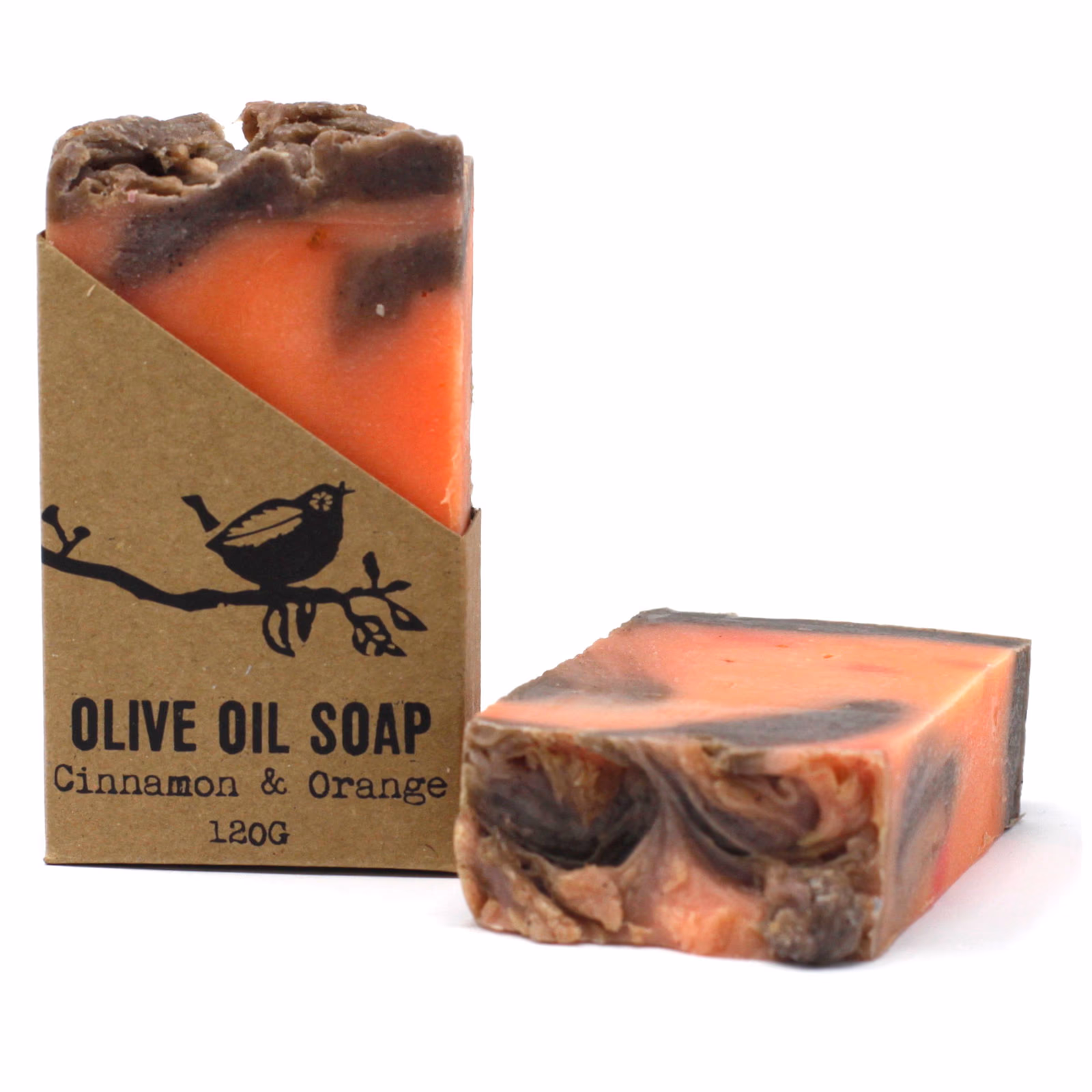 Kanel + Appelsin Ren Olivensåpe - 120g 1 Kanel + Appelsin Ren Olivensåpe - 120G