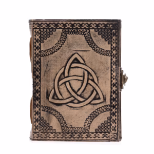 Cirkel-Triquetra - Esoterisk Anteckningsbok - Ljusbrun - 200 sidor