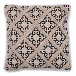 Klassisk Putetrekk - Lux Criss - Cross & Print - 45x45cm