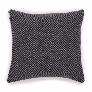 Klassisk Putevaretrekk - Maze Svart - 40x40cm