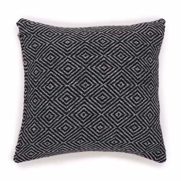 Klassisk Putevaretrekk - Maze Svart - 40x40cm