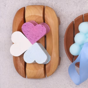 Klassisk Tvålfat av Naseberryträ - Oval i Rektangel