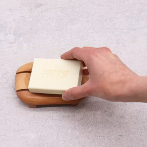 Klassisk Tvålfat av Naseberryträ - Oval i Rektangel