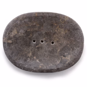 Klassisk Oval Grå Tvålfat av Marmor