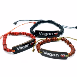 Kokosarmband med Slogan - Vegan