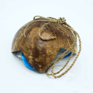 Carrillón de Coco y Capiz - Estrellas Azules y Blancas - 30cm