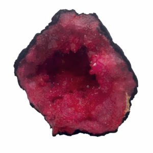 Geodas de Calsita Coloreada - Roca Negra - Rojo Oscuro