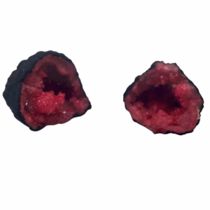 Geodas de Calsita Coloreada - Roca Negra - Rojo Oscuro