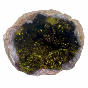 Gekleurde Calciet Geodes - Natuurlijke Steen - Roze en Goud