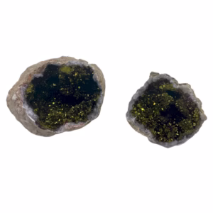 Gekleurde Calciet Geodes - Natuurlijke Steen - Roze en Goud