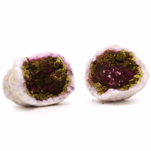 Gekleurde Calciet Geodes - Natuurlijke Steen - Roze en Goud
