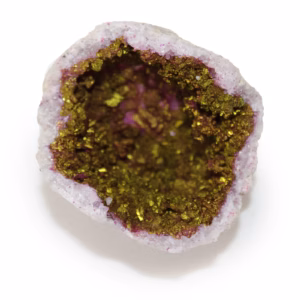 Gekleurde Calciet Geodes - Natuurlijke Steen - Roze en Goud