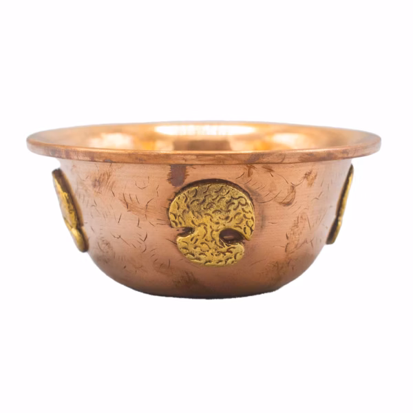 Kupfer - Ritualschale mit Lebensbaum 12x5cm