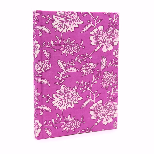 Cuadernos Encuadernados en Algodon 20x15cm - 96 Pag - Fucsia Antiguo