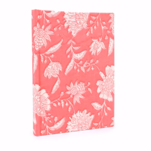 Cuadernosencuadernados en Algodon 20x15cm - 96 Pag - Rosa Floral