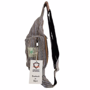 Cotton Hemp Style Belt - Or Fanny Bag - Blue