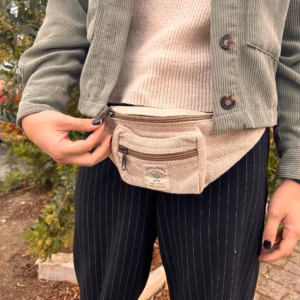 Cotton Hemp Style Belt - Or Fanny Bag - Natural