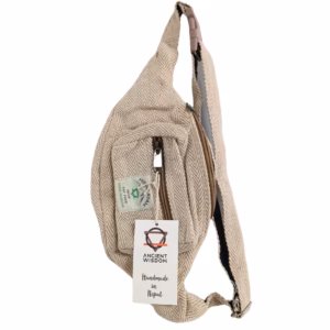 Cotton Hemp Style Belt - Or Fanny Bag - Natural