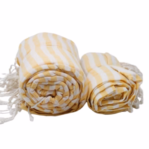 Serviette Paréo Coton - 100x180cm - Jaune Soleil