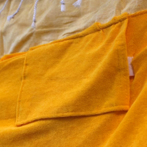 Serviette Paréo Coton - 100x180cm - Jaune Soleil