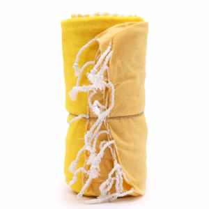 Serviette Paréo Coton - 100x180cm - Jaune Soleil