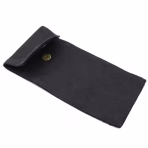 Cotton Pouch For Gemstone Face Rollers 10oz - Black 9x19xm