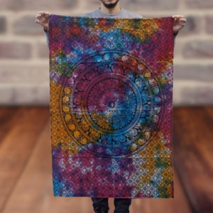 Baumwoll - Wandtücher - Mandala - Elefant