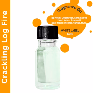 Crackling Log Fire Duftolie 10ml - Uden Mærkning