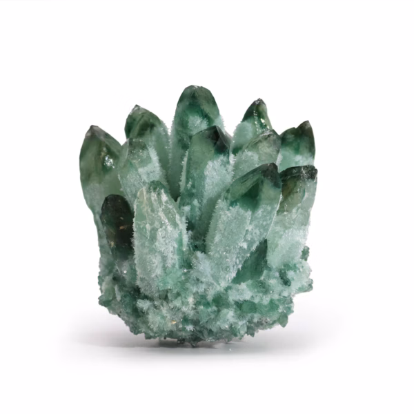 Quartz Fantôme Vert - Amas de Quartz Naturel Fabriqué - Env. 250 - 300g 8cm