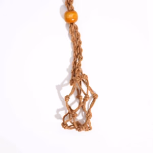 Cordons Collier Pierres & Cristal 45cm/18inch - Marron