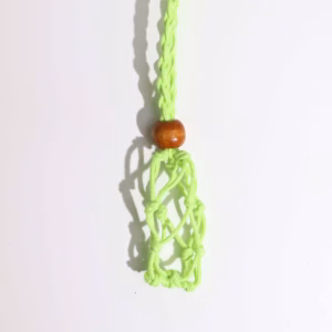 Halskette mit Kristall - Edelsteinen,45cm - Grün