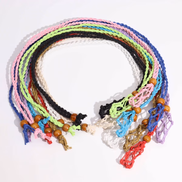 Cordons Collier Pierres & Cristal 45cm/18inch - Mix Pack 5 de Chaque Couleur