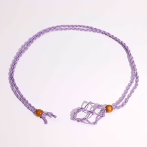 Crystal Gemstone Necklace Cord 45cm/18inch - Purple