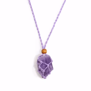 Cordons Collier Pierres & Cristal 45cm/18inch - Violet