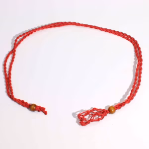 Cordones para Collar de Pieras Preciosas 45cm - Rojo