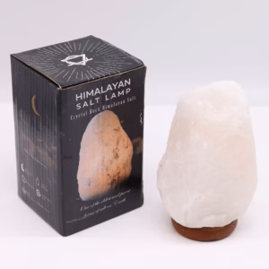 Lampe au Sel de l'Himalaya Roche de Cristal avec Base - Env. 2 - 3kg