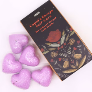 Set de Bombas de Baño de Corazón - Escapada de Cupido Autocuidado
