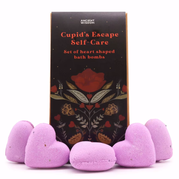 Set de Bombas de Baño de Corazón - Escapada de Cupido Autocuidado