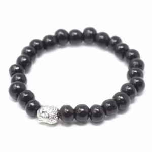 Darkwood - Perler og Buddah Armbånd