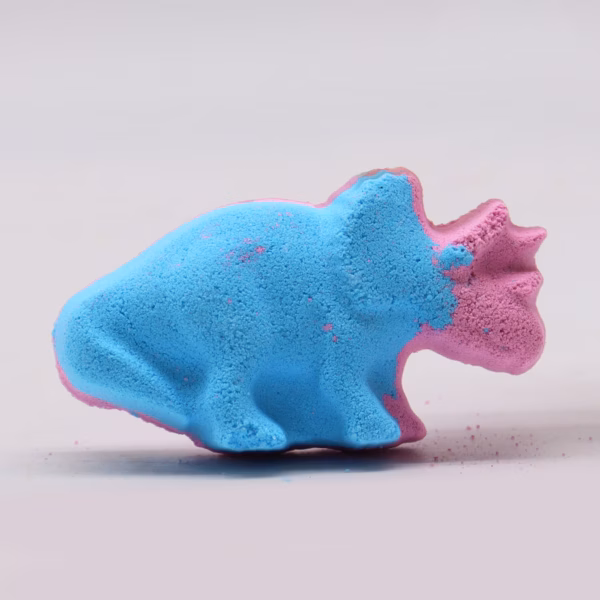 Dinosaur Bathbomb 80g - Blåbær