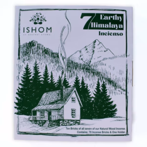 Display - Set mit 70 Räuchersteinen und Brenner - 7 Earthy Himalaya Incenso