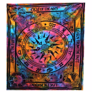 Double Cotton Bedspread + Wall Hanging - Circle of Ages