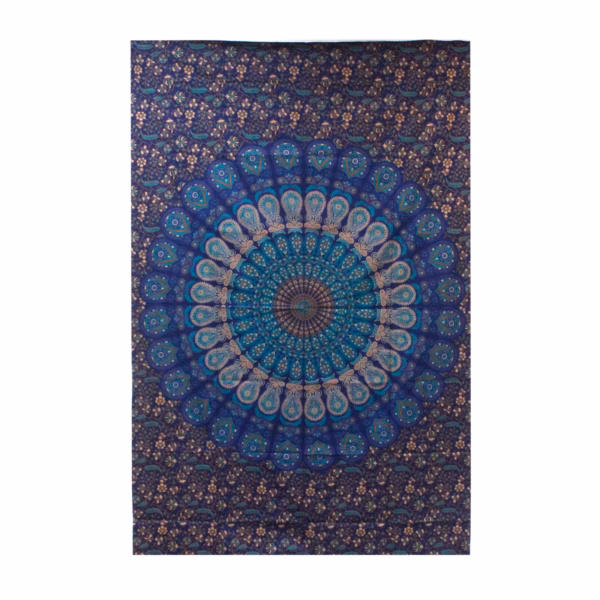 Doppelte Tagesdecke aus Baumwolle/ Wandbehang - Klassisches Mandala