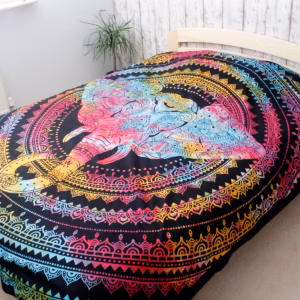 Bedsprei/wandkleed Katoen - Dubbel - Olifant Hoofd - 235x210cm