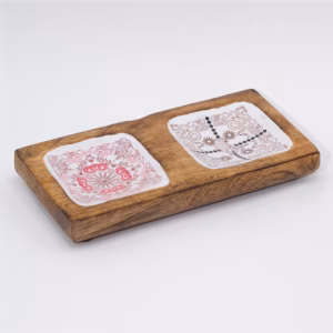 Doppeltes Schmucktablett - Hop Hare - 20x10x2,5cm