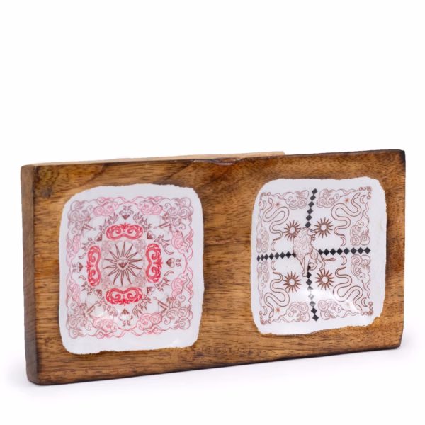 Dobbelt Nipsskrin 20x10x2,5cm - Hop Hare